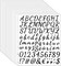 1296 Pcs 16 Sheets Letter and Number Stickers,Waterproof Letter Stickers (Black)